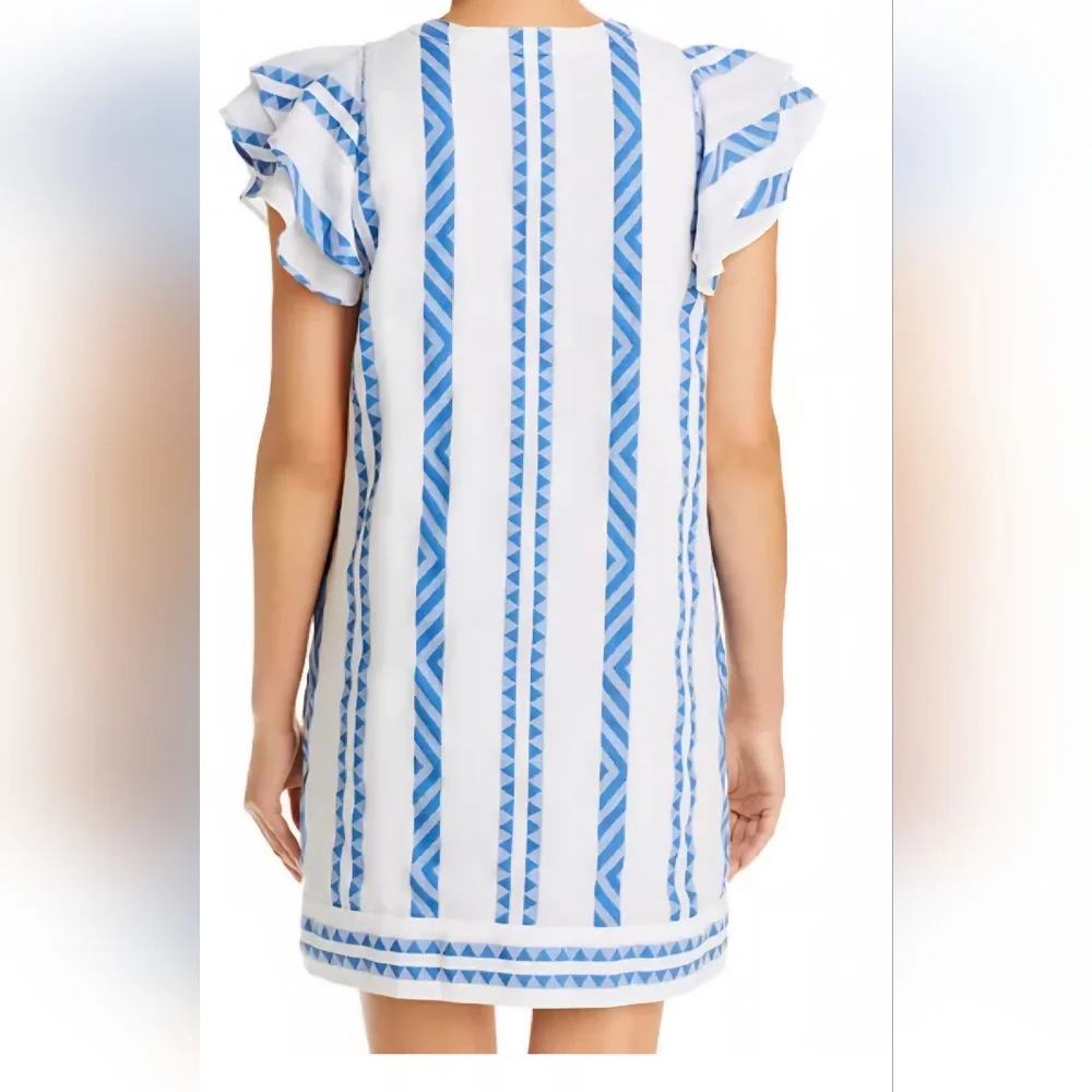 Vineyard Vines Blue and White Striped Jaquard Tunic -Small - Picture 9 of 11